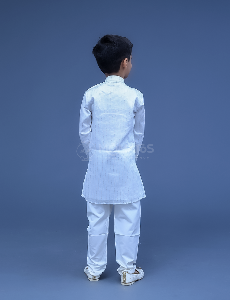 WHITE KURTA PAYJAMA FOR BOY