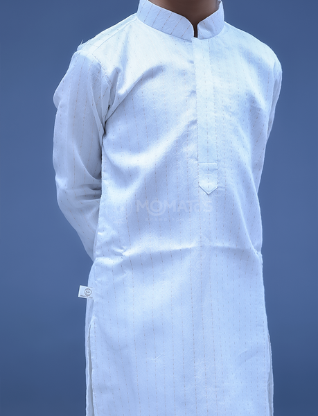 WHITE KURTA PAYJAMA FOR BOY - Tertiary Image