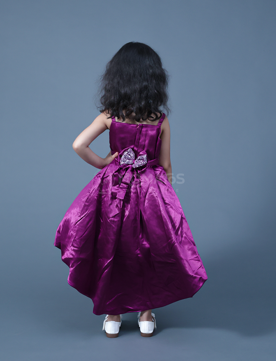 Wine frock for girl