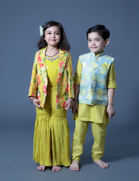 Sibling-Yellow Color Dress